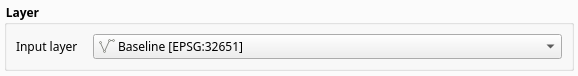 Baseline layer section Baseline Tab