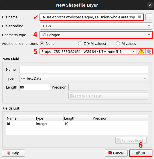 Final Saving New Shapefile Layer