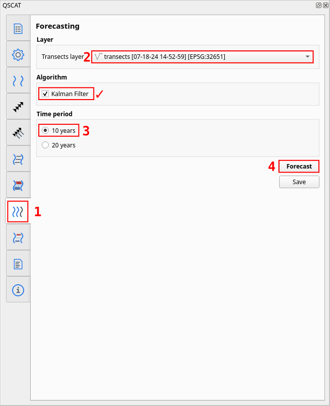 Forecasting in Forecasting Tab