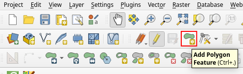 Opening Add Polygon Feature