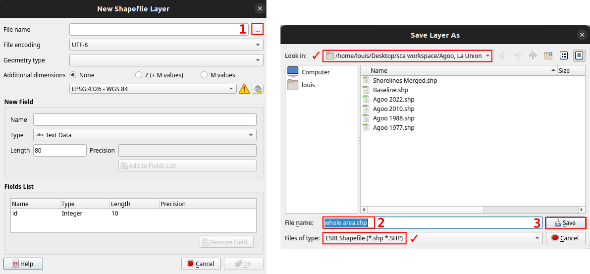 Saving New Shapefile Layer