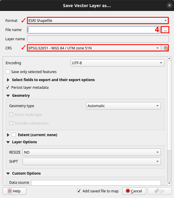 Saving Vector Layer As...