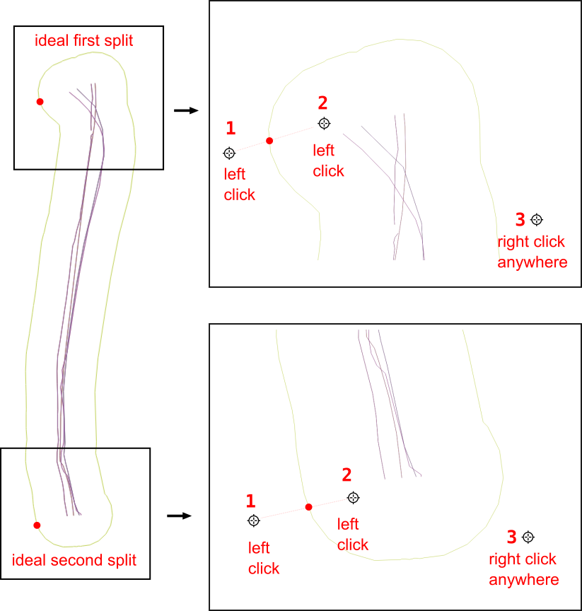 Splitting features using Split Features